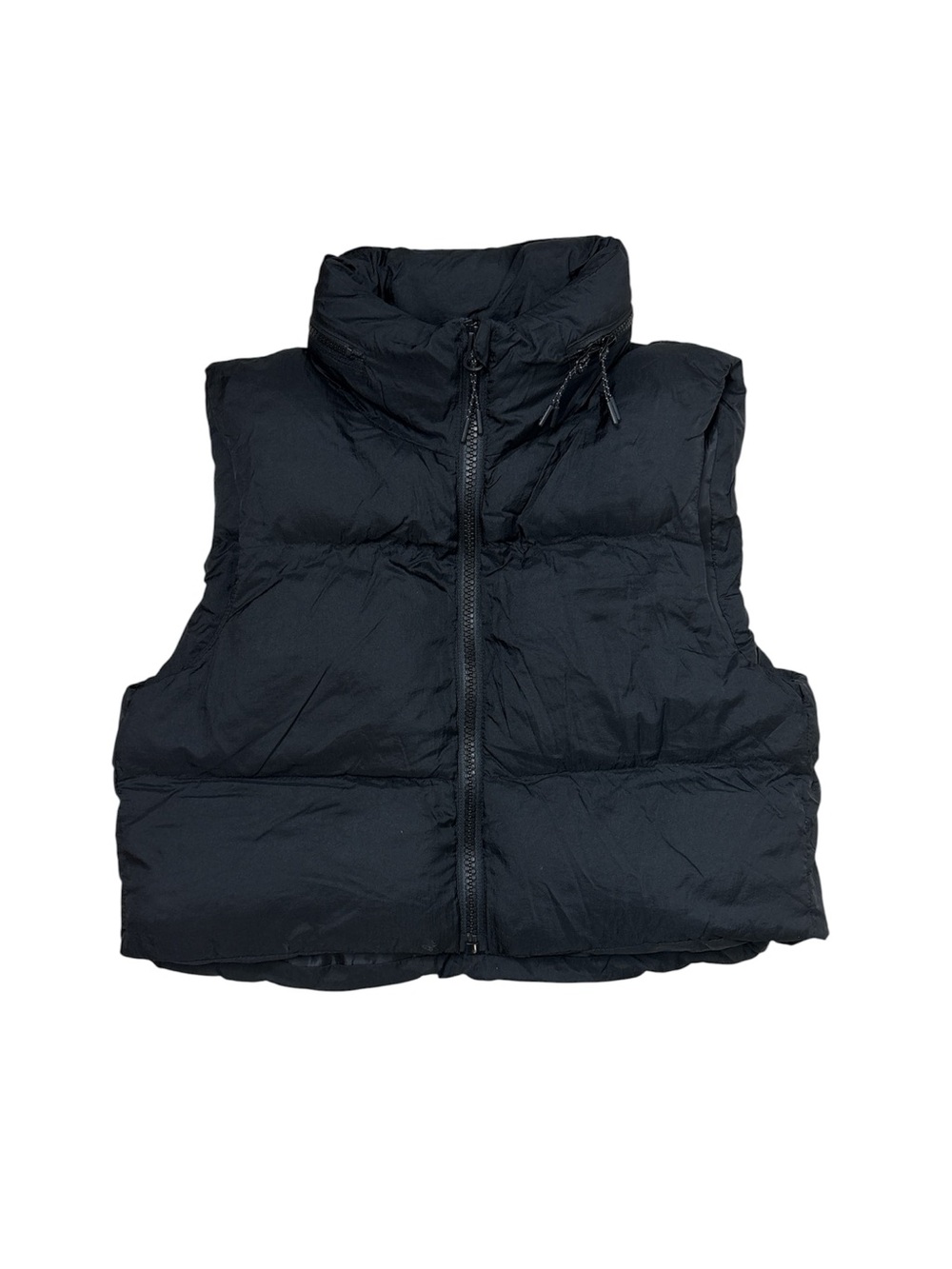 ⭐️ Shein Black Oversized Crop Puffer Vest - size XS
